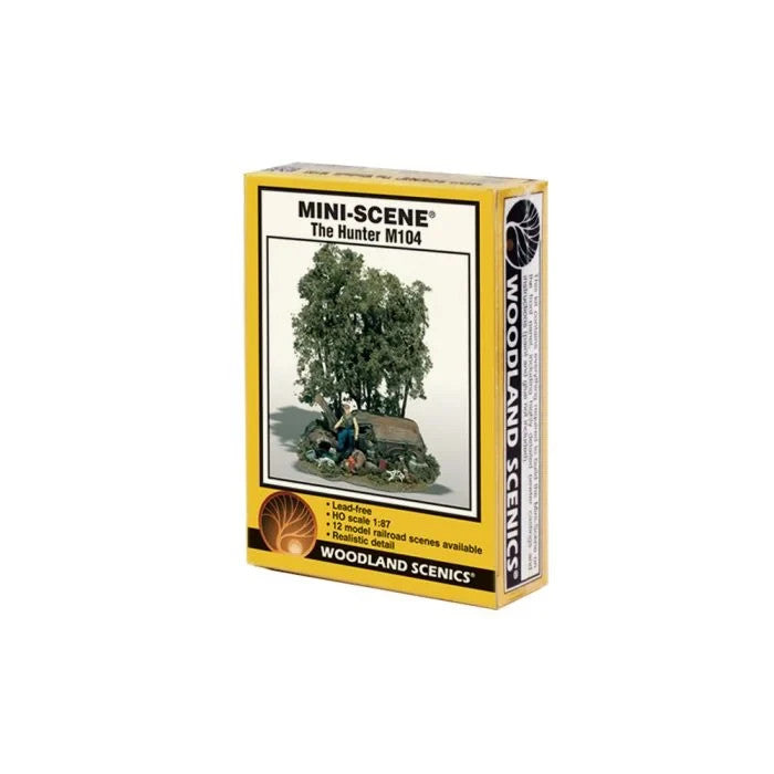 Woodland Scenics HO Scale 104 Mini-Scene(TM) Unpainted Metal Kit, The Hunter