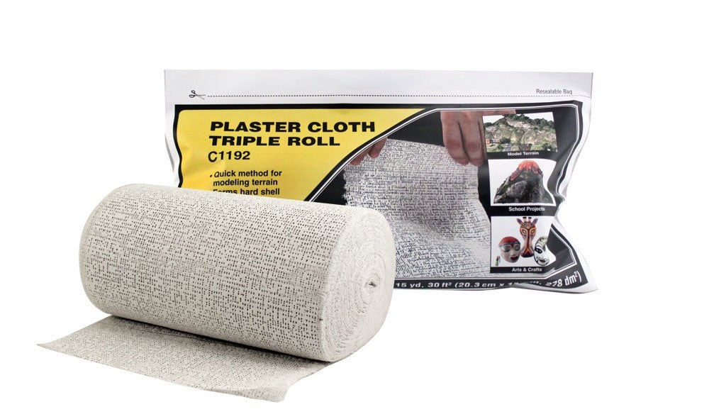 Woodland Scenics C1192 Plaster Cloth Triple Roll 8"