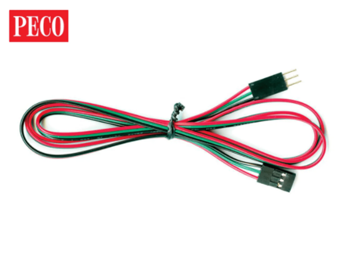 PECO PLS - 140 Smartswitch 1m Cable Extension (Pack of 2) - Oakville Model Trains Depot