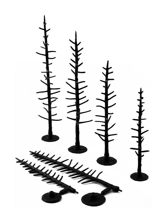 Woodland Scenics 1125 Tree Armatures 4" - 6" in Height Pine 44pcs - New
