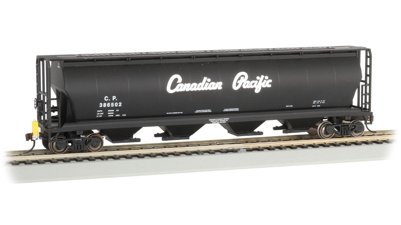 Bachmann 73804 HO Scale Cylindrical Covered Grain w/ EOT Flasher - CP #386502