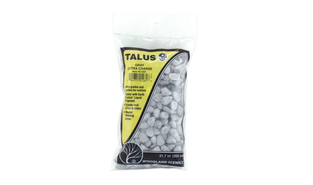 Woodland Scenics C1281 Extra Coarse Gray Talus - Oakville Model Trains Depot
