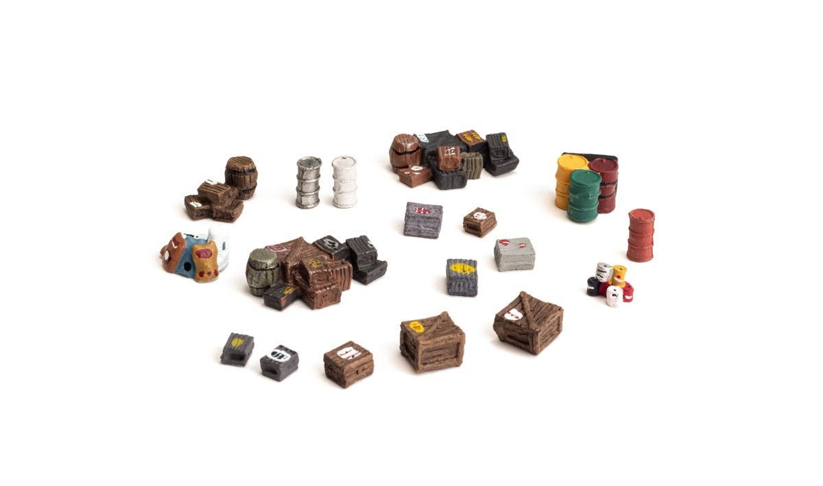 Woodland Scenics A1855 HO Scale Assorted Crates - Oakville Model Trains Depot