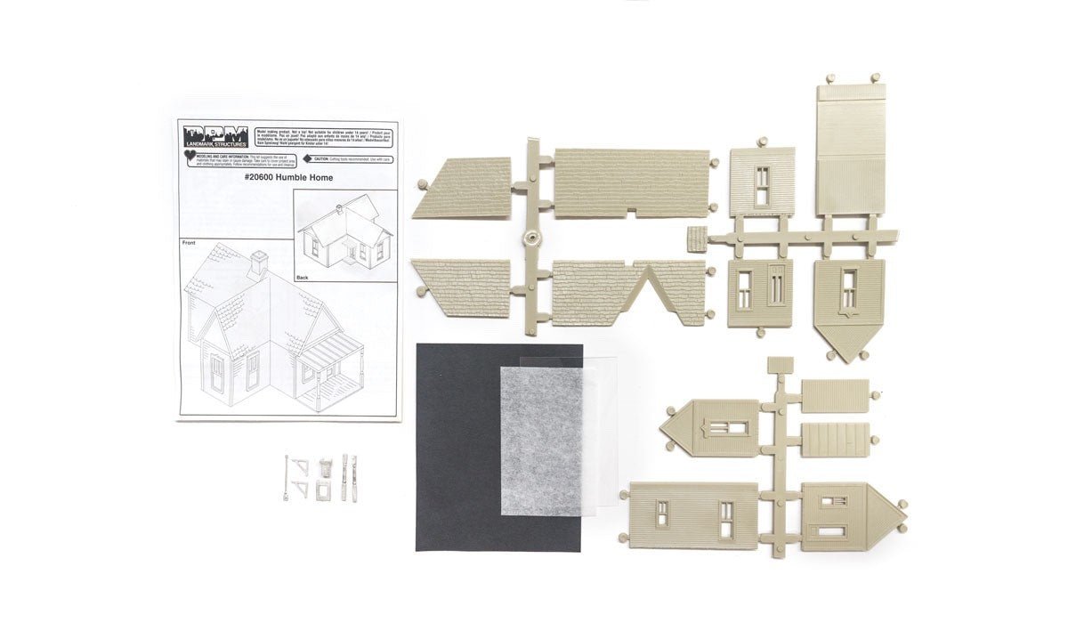 DPM 20600 HO Scale Humble Home Building Kit (Working - Class Single - Family House) - Oakville Model Trains Depot