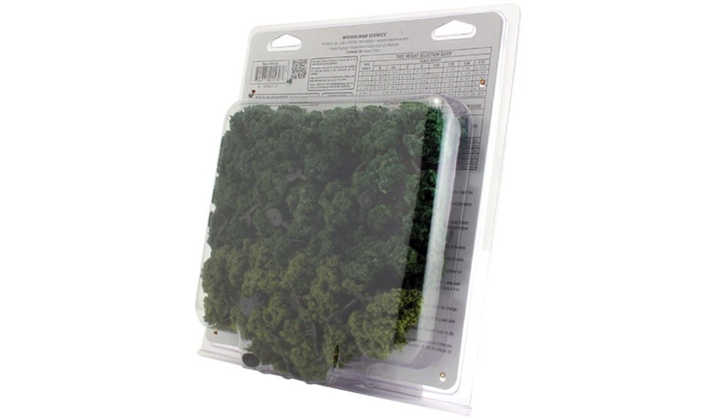 Woodland Scenics TR1570 Ready Made Trees™ Value Pack 3/4"-2" Mixed Green - 38pcs