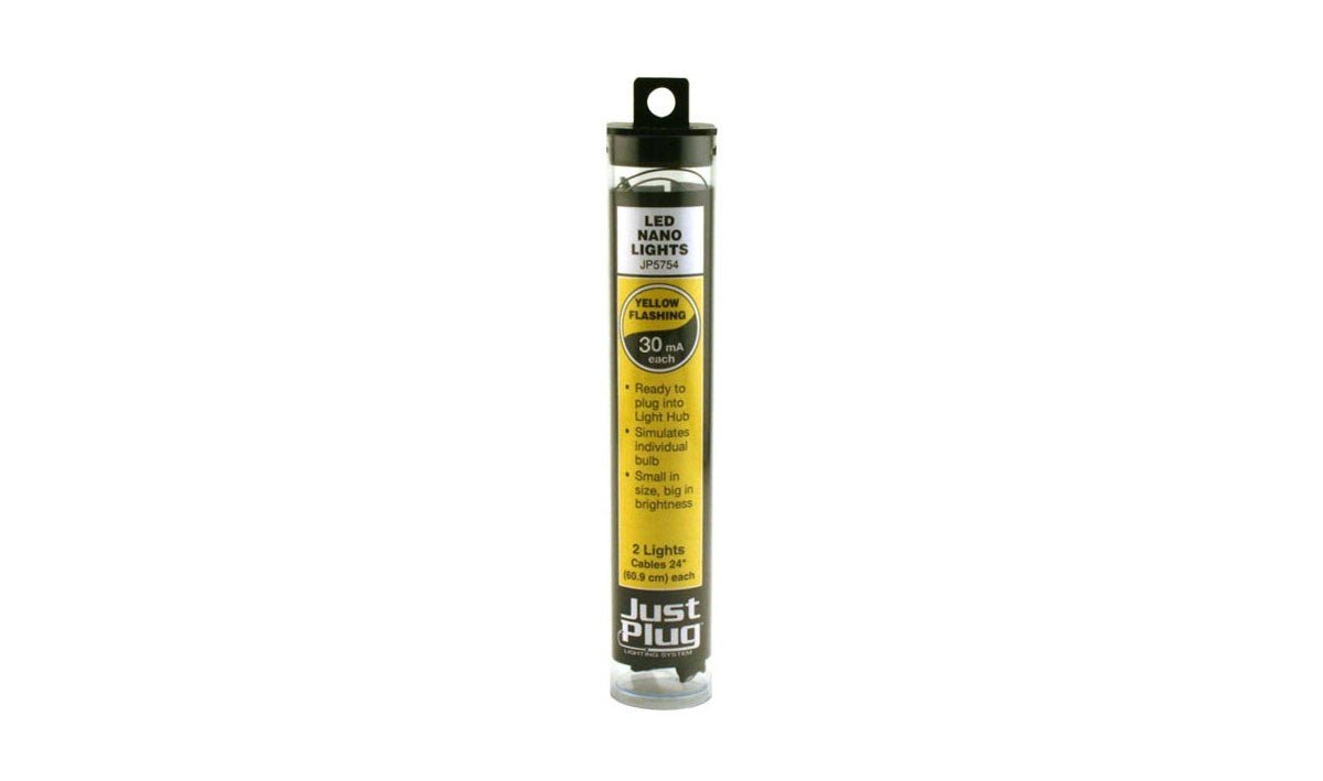 Woodland Scenics 5754 Just Plug Yellow LED Flashing Nano Lights - Oakville Model Trains Depot