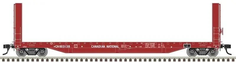 Atlas 20007094 HO Scale 51'6" Bulkhead Flat Car Canadian National CN #603138
