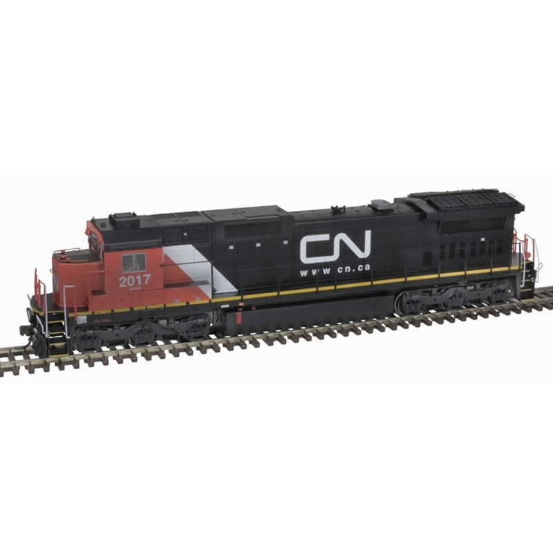 Atlas 10004180 HO GE DASH 8-40C Silver Canadian National/CN #2028 - DC