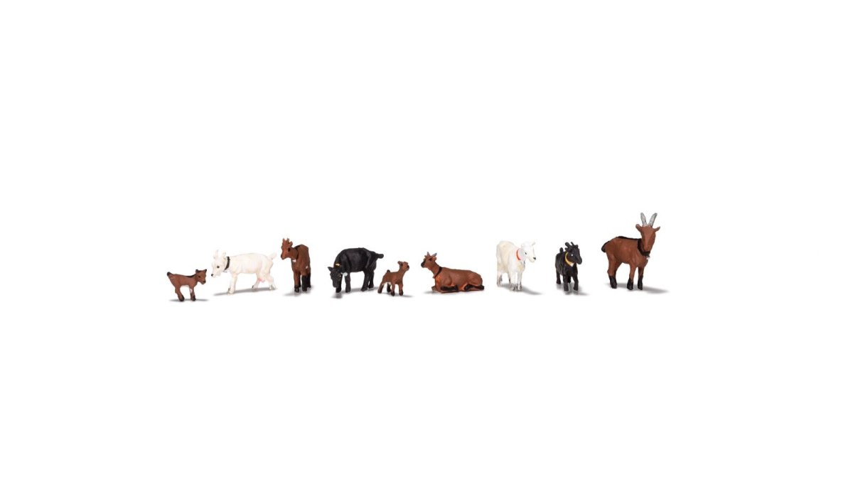 Woodland Scenics A1965 HO Scale Goat Herd - Oakville Model Trains Depot