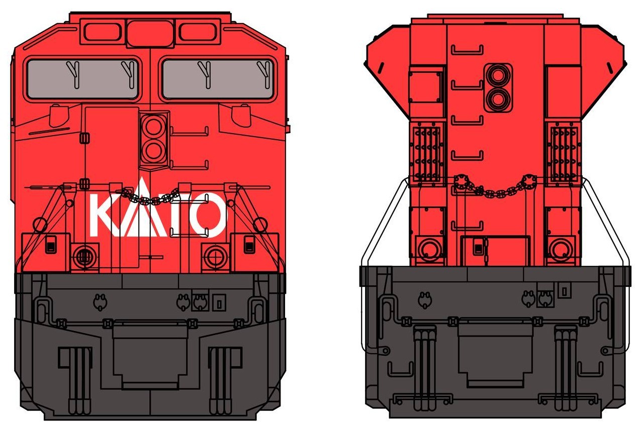 KATO 176-8542-DC N SCALE EMD SD70ACU CANADIAN PACIFIC CP 7021 Desert Tan