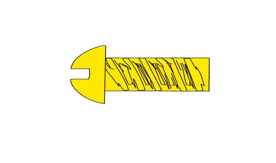 Woodland Scenics H806 Round Head Screw 0-80 1/4 - 5pcs