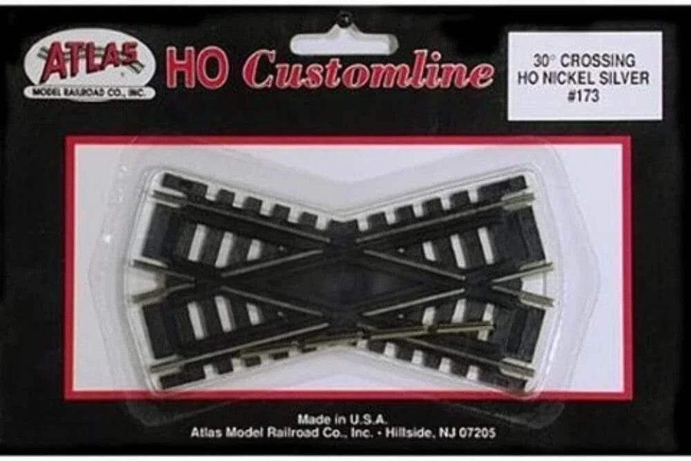 Atlas #173 Code 100 30 Degree Custom Crossing HO Nickel Silver -New