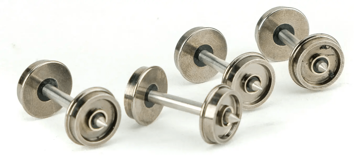 Walthers 2302 HO Scale 36" Turned Metal RP - 25 Wheelsets w/ Metal Axles - 12pcs - Oakville Model Trains Depot