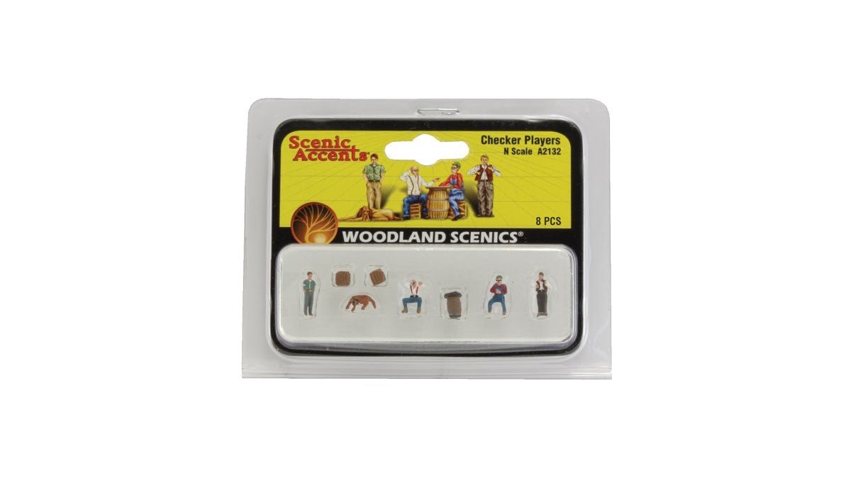 Woodland Scenics A2132 N Scale Checker Players - Oakville Model Trains Depot