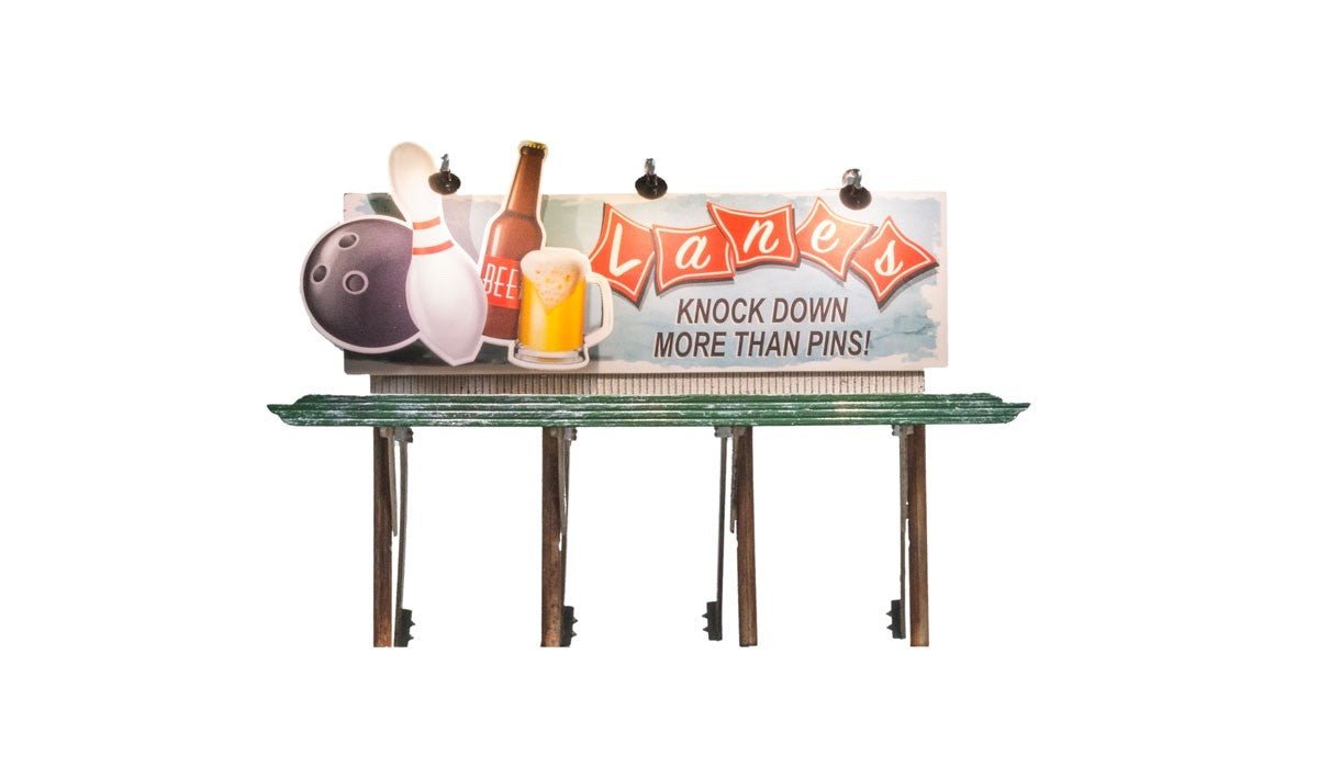 Woodland Scenics JP5796 HO Scale Lanes Bowling & Bar - Oakville Model Trains Depot
