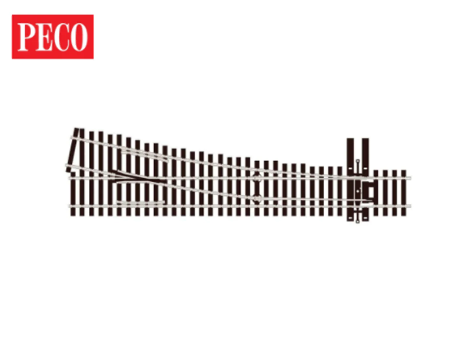 Peco SL-8351 HO Scale Code 83 #5 RH Right Hand Turnout with Insulfrog - New