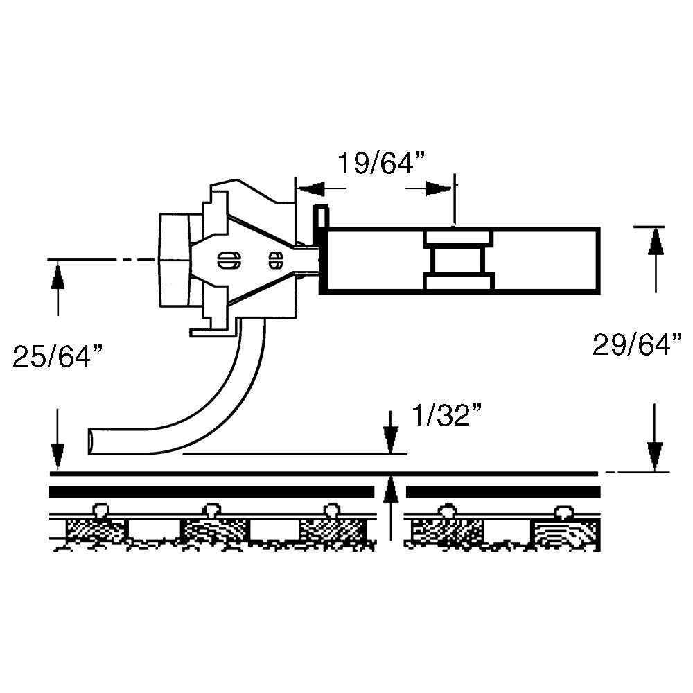 Kadee 118 - 25 HO Scale Bulk Pack - 25 pair 118 SF Shelf Whisker Metal Couplers - Oakville Model Trains Depot