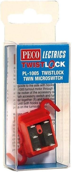 Peco PL-1005 All Scale Twistlock Turnout Microswitch - New