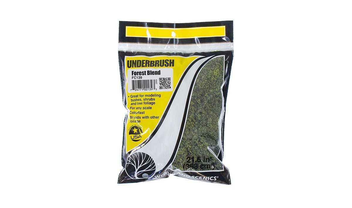 Woodland Scenics FC139 Underbrush Forest Blend Bag - Oakville Model Trains Depot