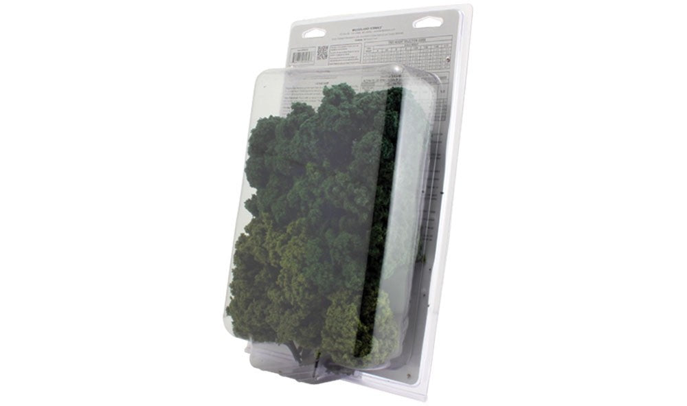 Woodland Scenics TR1572 Ready Made Trees™ Value Pack 3"-5" Mixed Green - 14pcs
