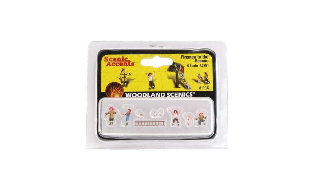 Woodland Scenics A2151 N Scale Firemen to the Rescue - Oakville Model Trains Depot