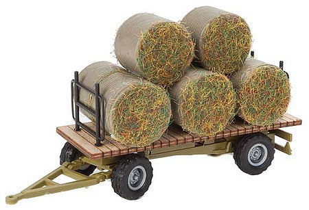 Walthers SceneMaster 4192 HO Scale Hay Trailer with Load - Kit