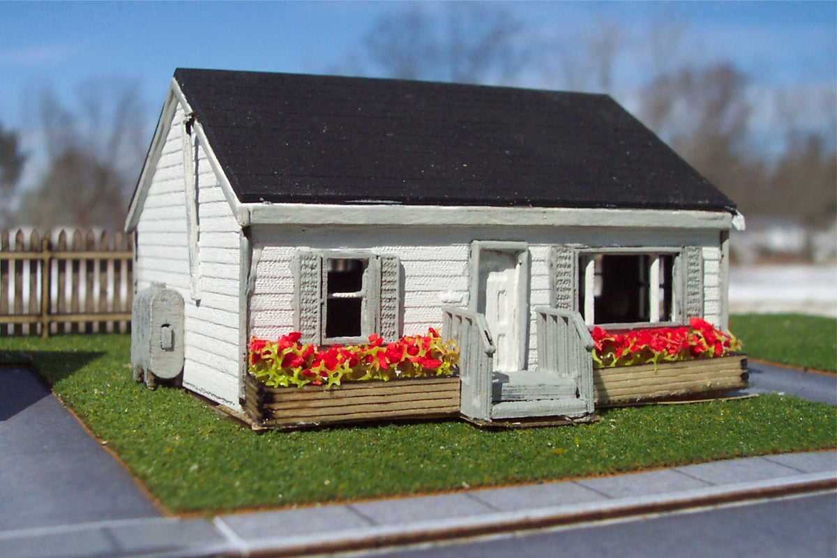 Osborn Models 3102 N Scale Two Bedroom Bungalow (MCH) - Wood Kit - 1 kit