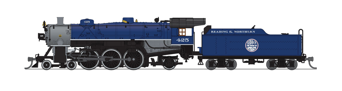 Broadway Limited Imports 10413 N Light Pacific 4-6-2, RBMN 425, Light Blue (2007-2015), No-Sound / DCC-Ready, N - view 7