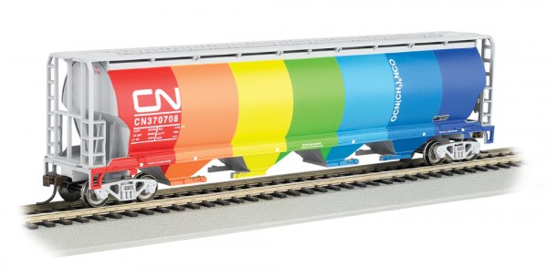 Bachmann 19133 HO Scale Cylindrical Grain Hopper - Canadian National Demonstrator