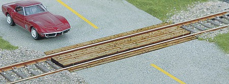 Walthers SceneMaster 4158 HO Scale Wood Grade Crossing - Wood Kit - Single