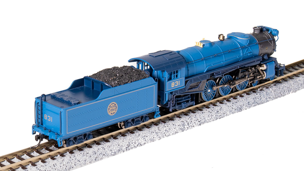 Broadway Limited Imports 10384 N Heavy Pacific 4-6-2, CNJ 832, "Blue Comet" Scheme, Paragon4 Sound/DC/DCC, N - view 6