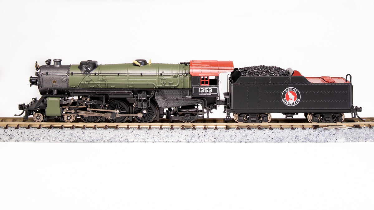 Broadway Limited Imports 10391 N Heavy Pacific 4-6-2, GN 1373, Glacier Green Scheme, No-Sound / DCC-Ready, N - view 2