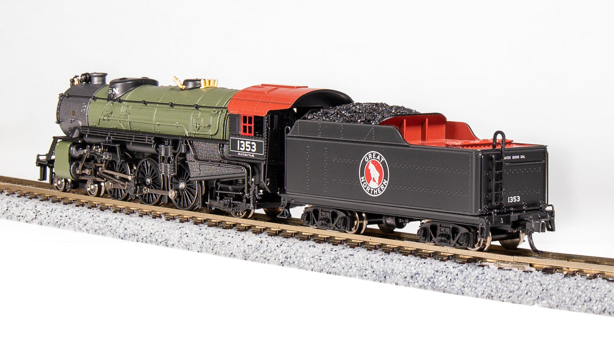 Broadway Limited Imports 10391 N Heavy Pacific 4-6-2, GN 1373, Glacier Green Scheme, No-Sound / DCC-Ready, N - view 5