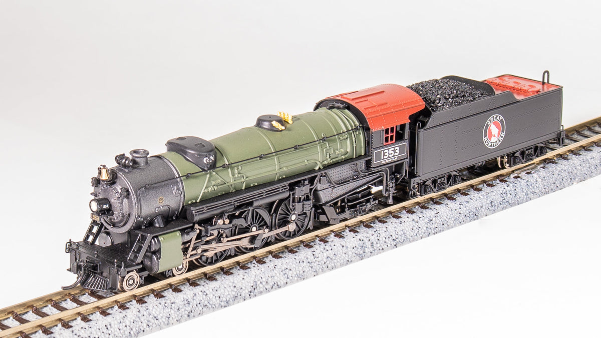 Broadway Limited Imports 10391 N Heavy Pacific 4-6-2, GN 1373, Glacier Green Scheme, No-Sound / DCC-Ready, N