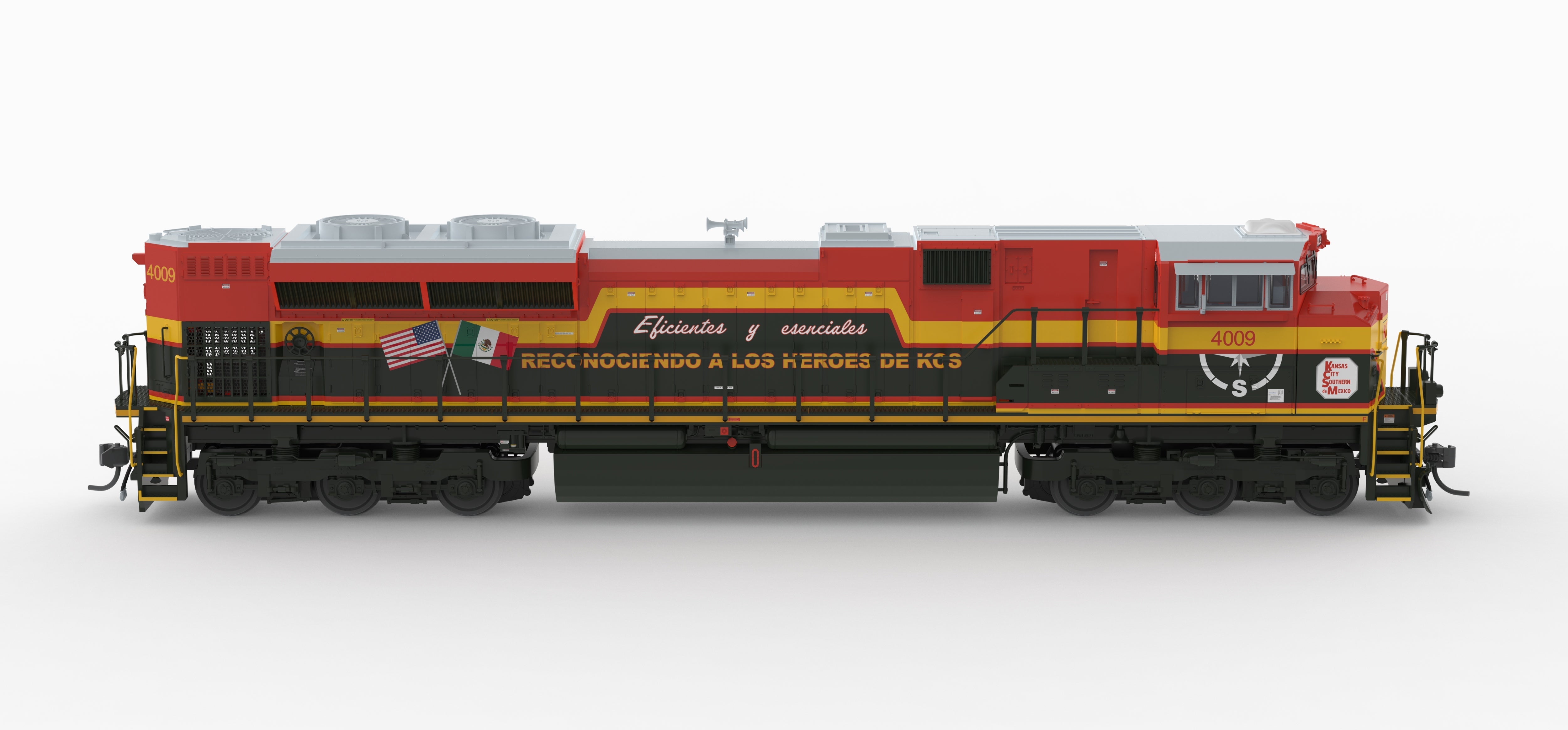 BLI 10434 HO SD70ACe KCS 4009 - front 3/4 view