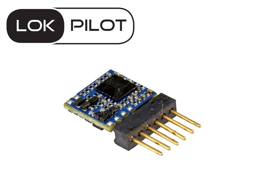 ESU 59827 LokPilot 5 micro DCC, 6-pin Direct, Gauge N, TT
