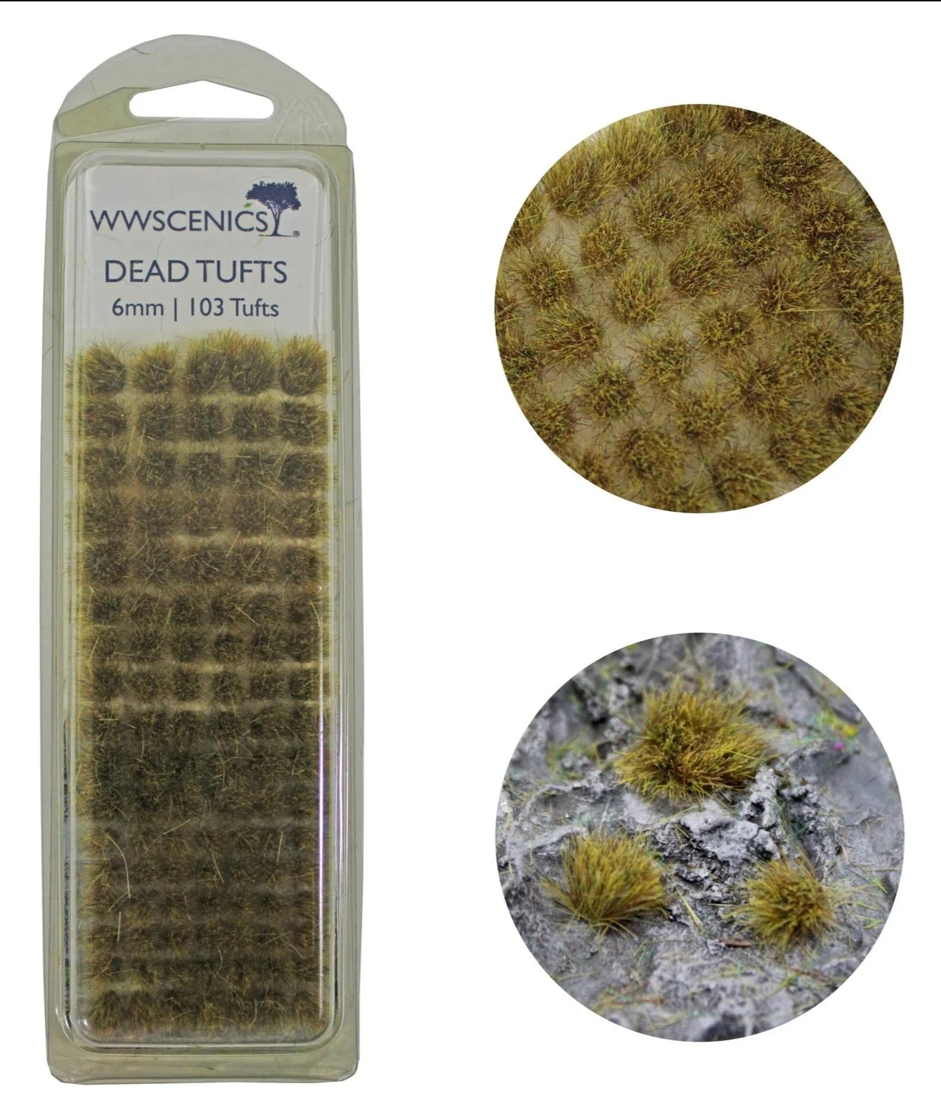 Peco W3TDE6 Dead Tufts 6 mm x 103
