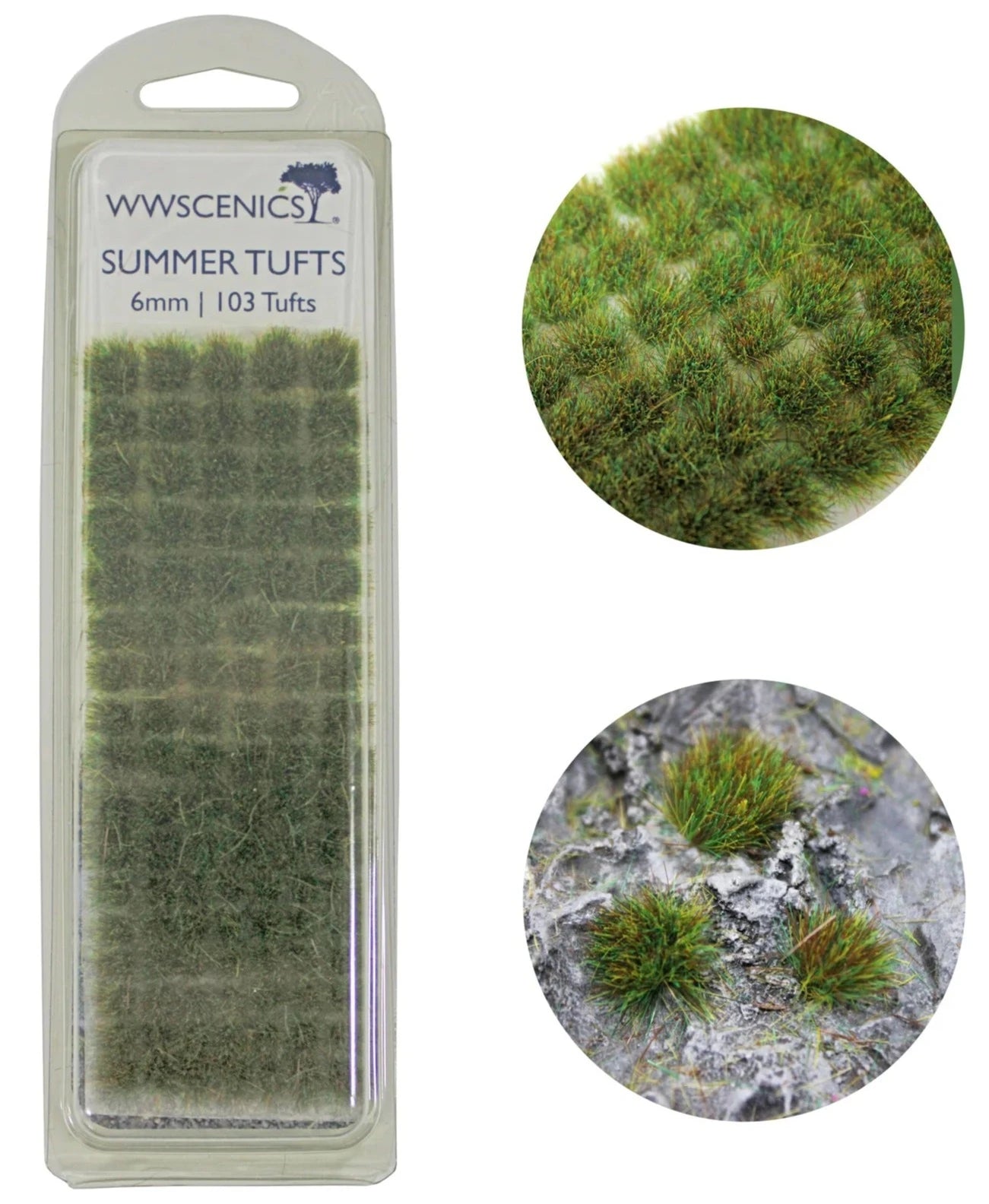 Peco W3TSU6 Summer Tufts 6 mm x 103
