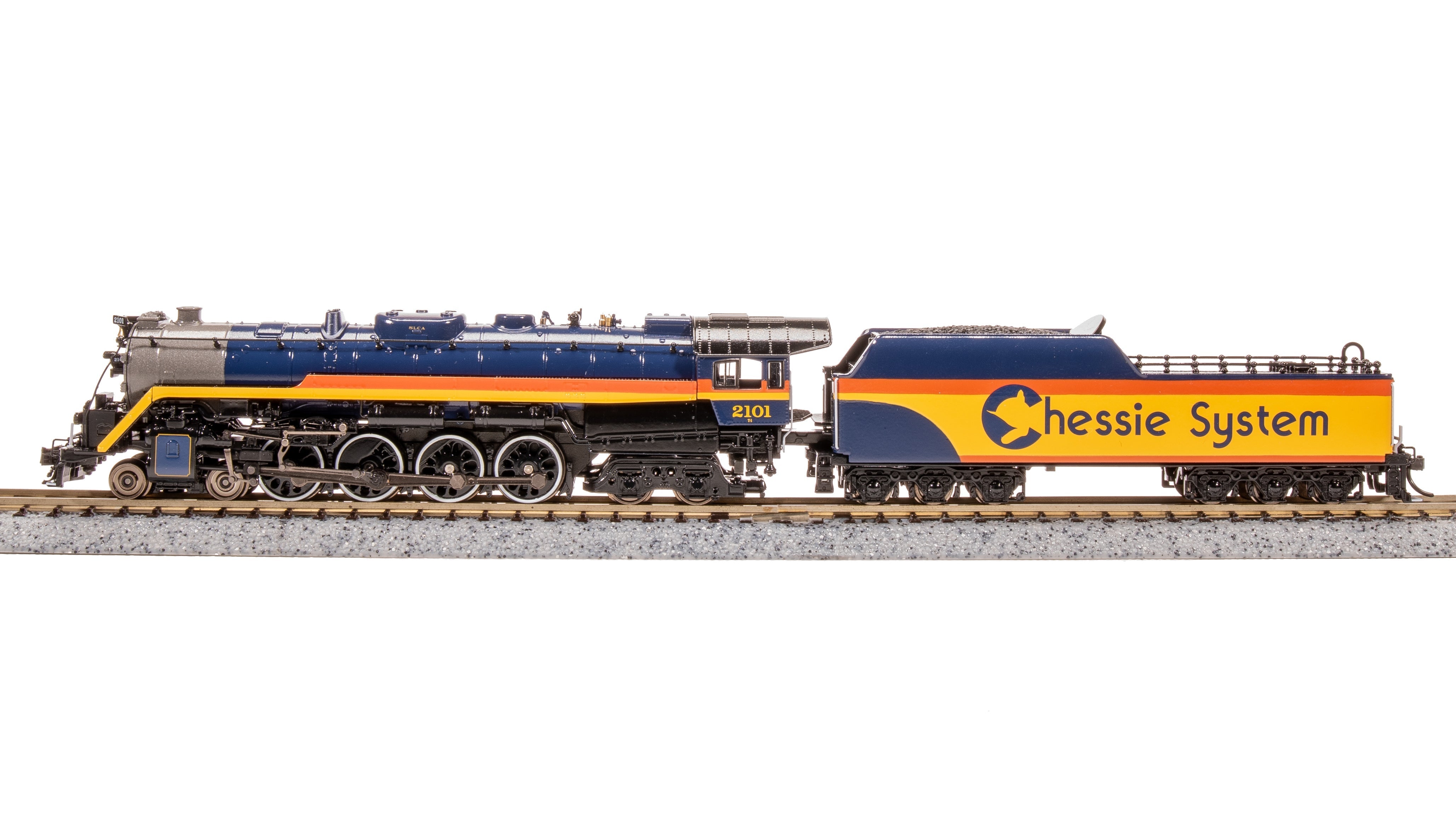 BLI 10326 N T1 4-8-4 RDG 2101 - side profile view