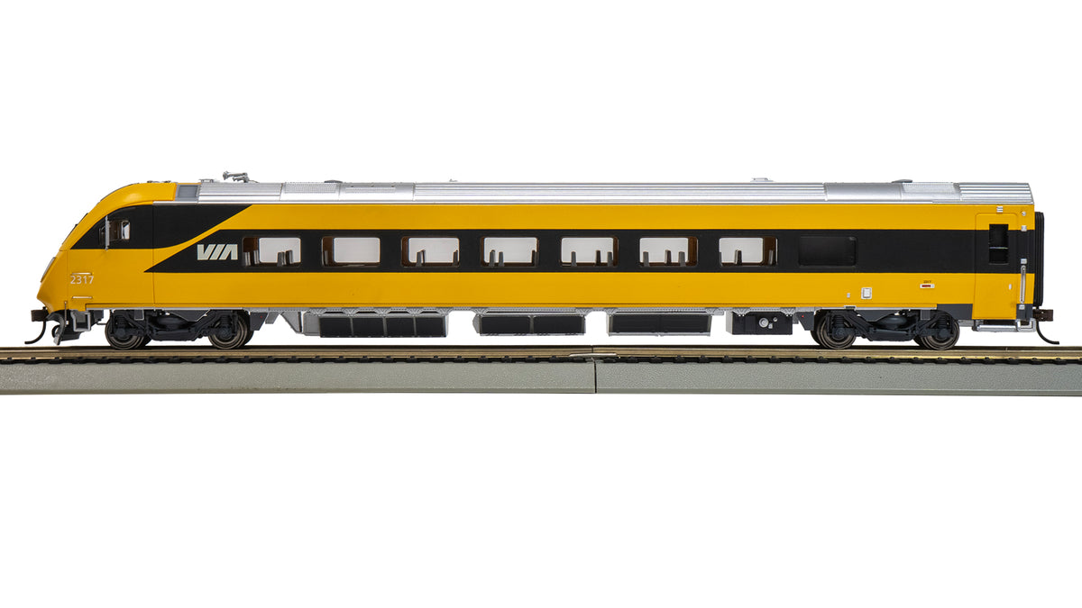 Bachmann 74522 HO Scale Via Rail Canada Siemens Venture Cab Car w/DCC & Sound #2317 (Lumi Scheme)
