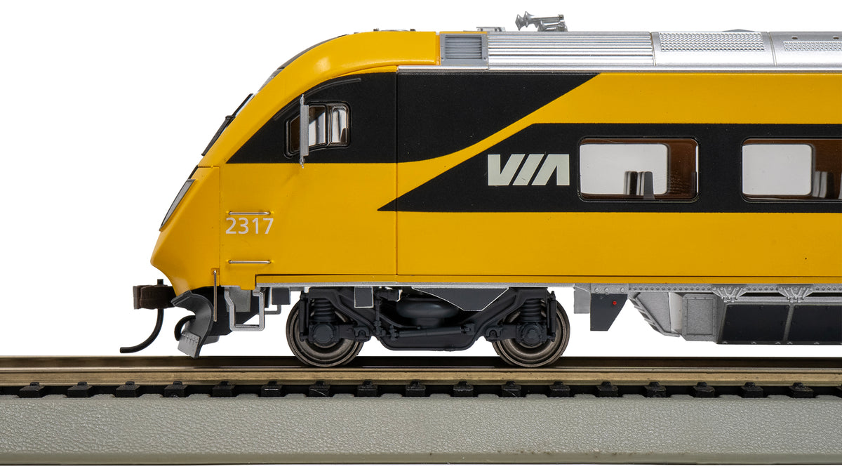 Bachmann 74522 HO Scale Via Rail Canada Siemens Venture Cab Car w/DCC & Sound #2317 (Lumi Scheme)