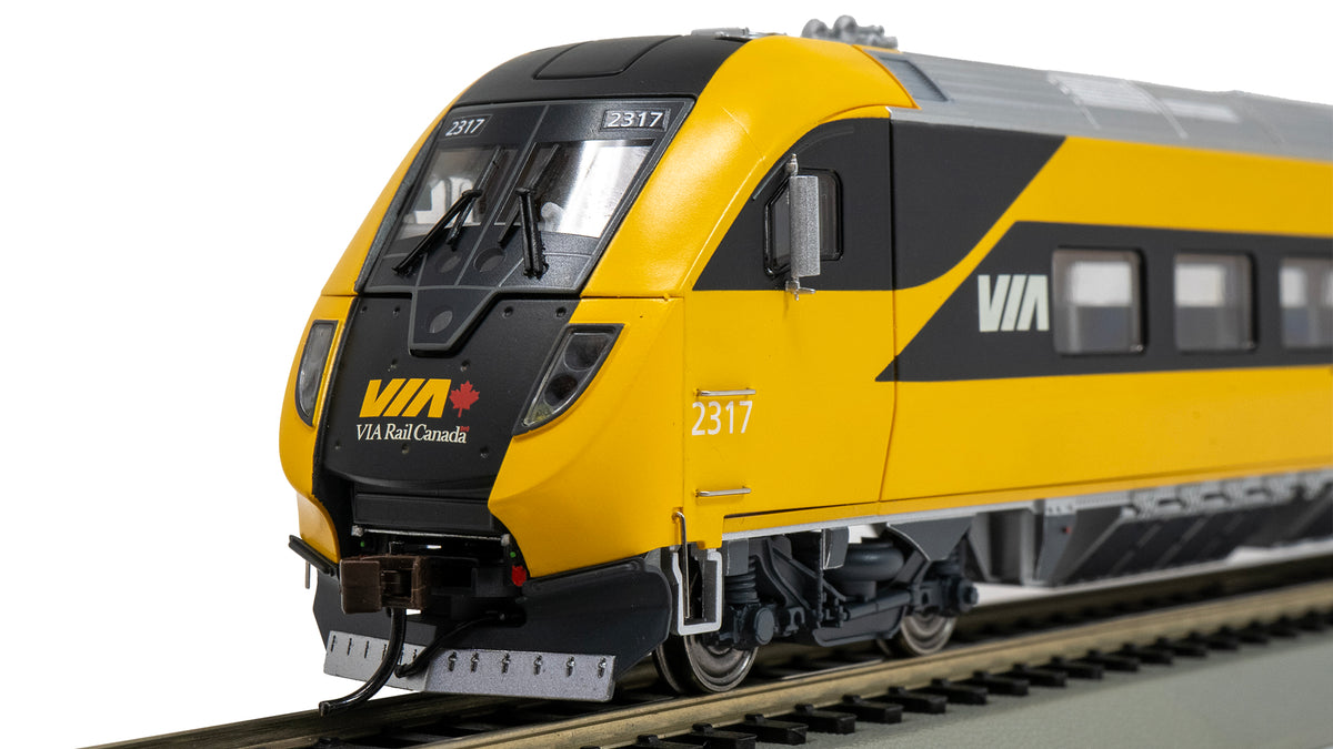 Bachmann 74522 HO Scale Via Rail Canada Siemens Venture Cab Car w/DCC & Sound #2317 (Lumi Scheme)