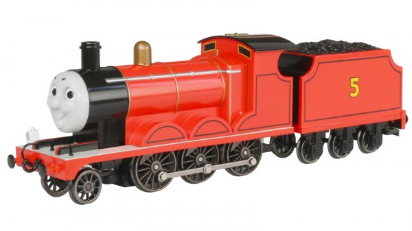 Bachmann 58743 HO Scale Thomas & Friends James the Red Engine w/ Moving Eyes
