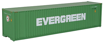 Walthers SceneMaster 8202 HO Scale 40' Container Evergreen (green, white)