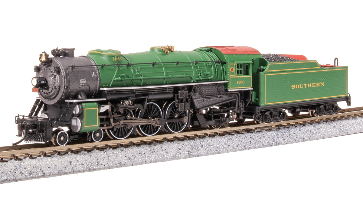 Broadway Limited Imports 10395 N Heavy Pacific 4-6-2, SOU 1389, Sylvan Green Scheme, No-Sound / DCC-Ready, N