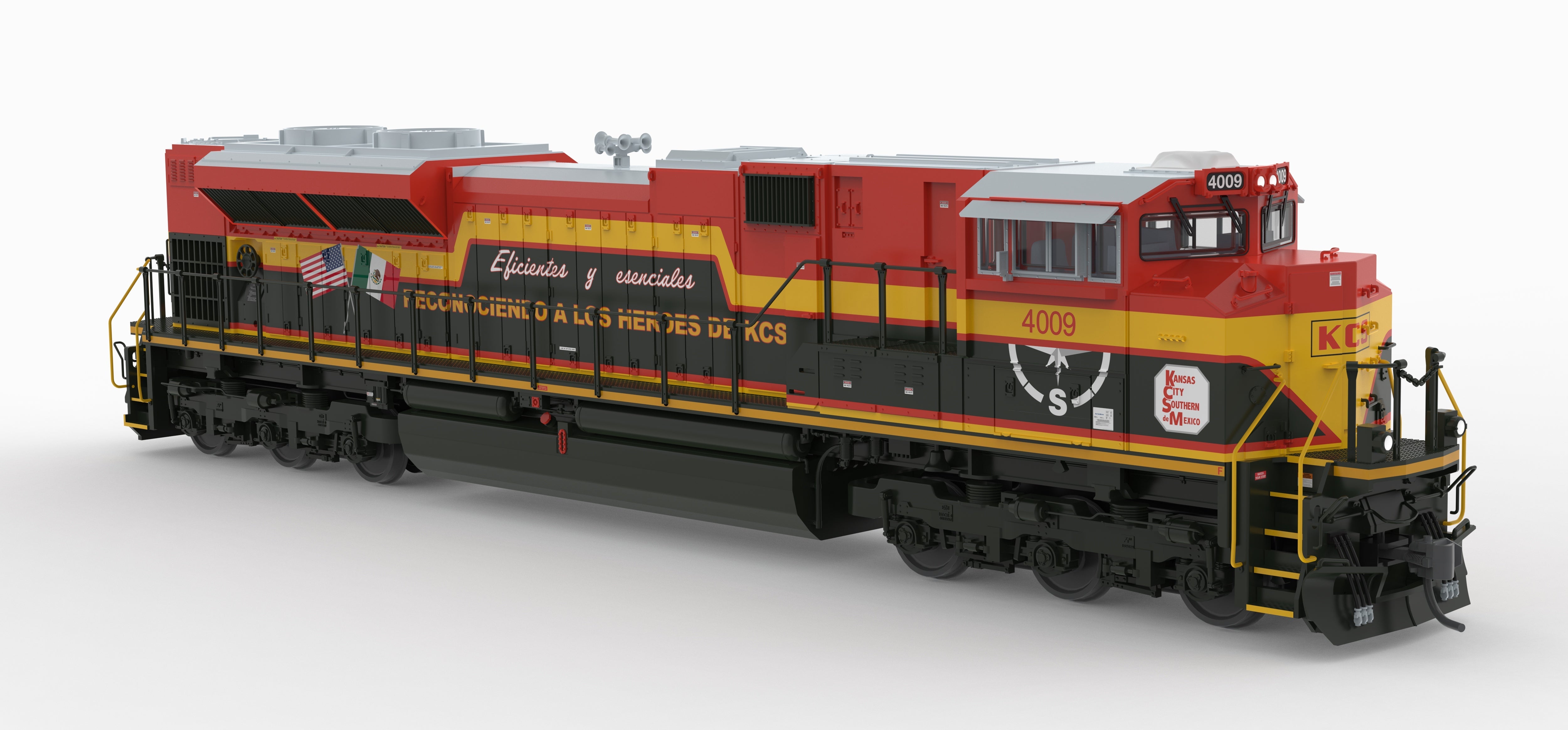 BLI 10433 HO SD70ACe KCS 4009 - side profile view