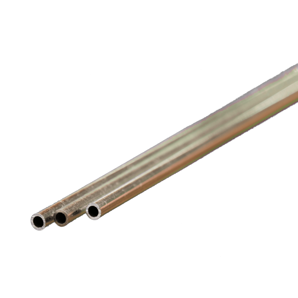 K&S 8102 Round Aluminum Tube 1/8" OD x 0.014" Wall x 12" Long (3 Pieces) - Oakville Model Trains Depot