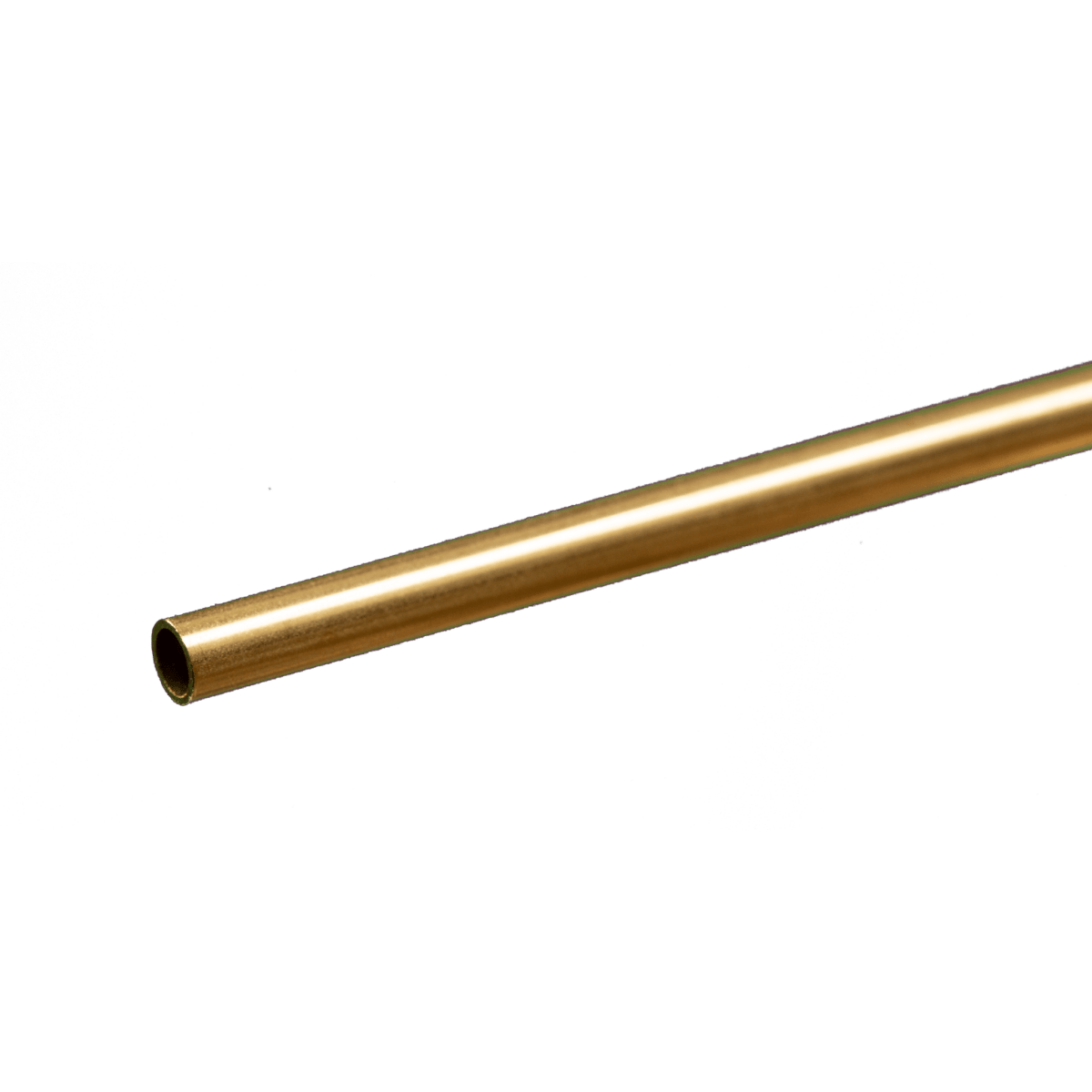 K&S 8128 Round Brass Tube 5/32" OD x 0.014" Wall x 12" Long (1 Piece) - Oakville Model Trains Depot