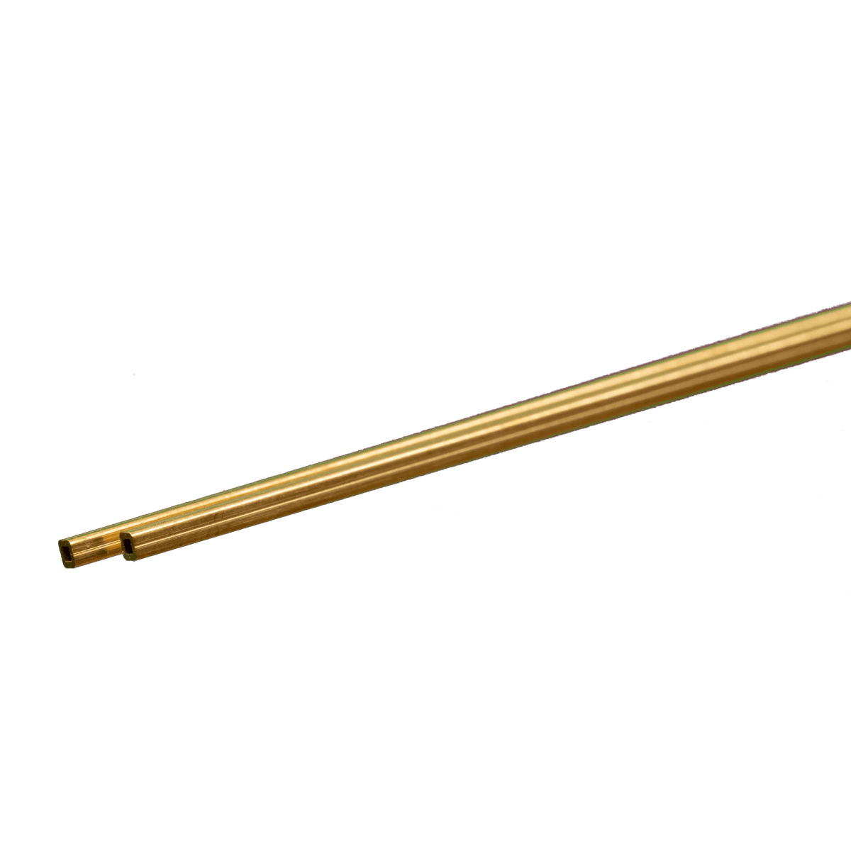 K&S 8149 Square Brass Tube 1/16" OD x 0.014" Wall x 12" Long (2 Pieces) - Oakville Model Trains Depot