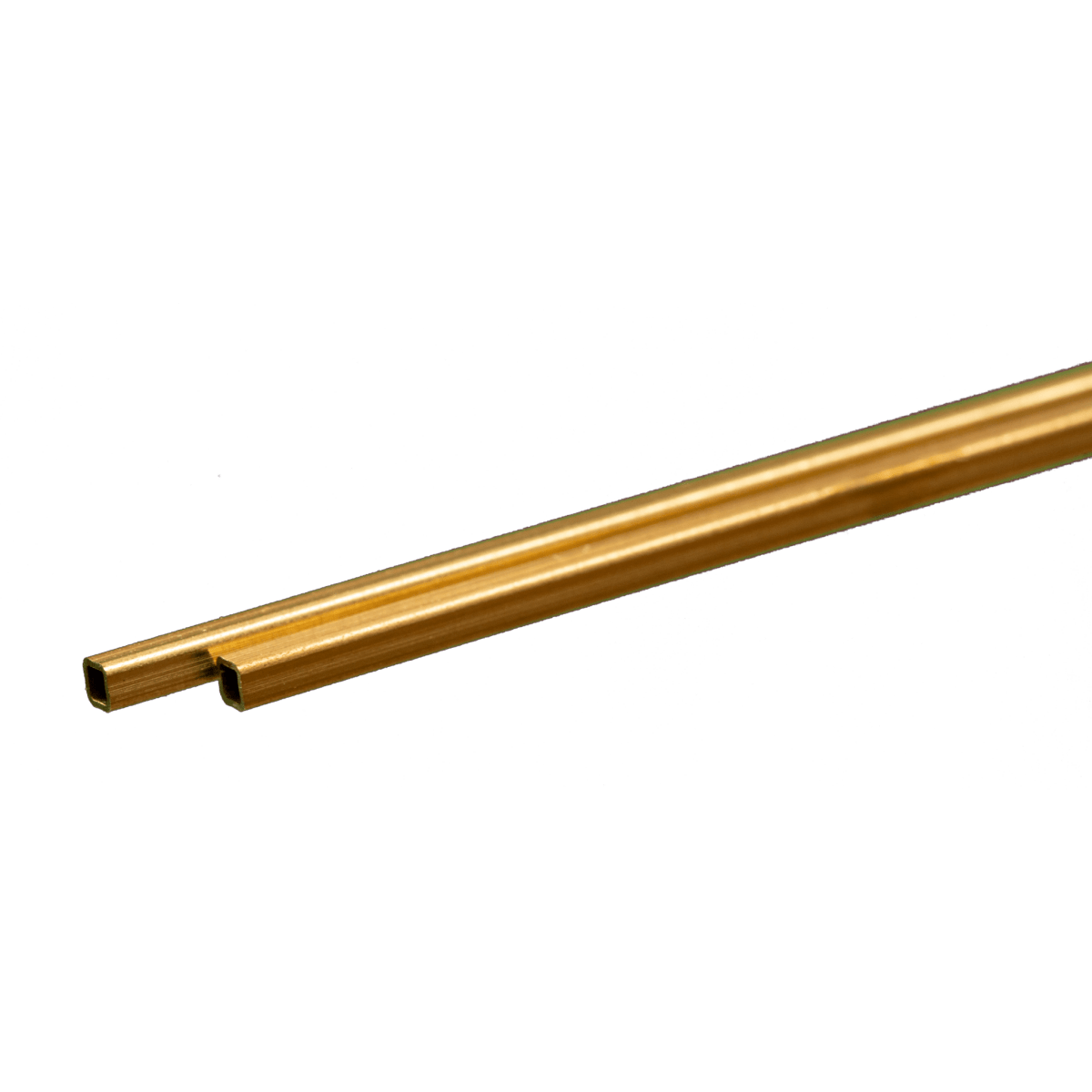 K&S 8150 Square Brass Tube 3/32" OD x 0.014" Wall x 12" Long (2 Pieces) - Oakville Model Trains Depot